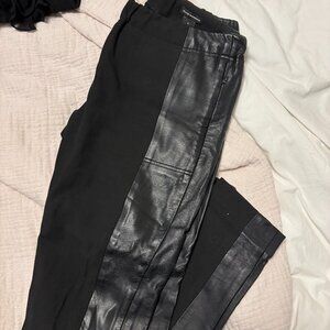 Club Monaco Trousers with Leather Detail